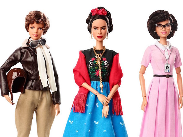 Barbie unveils dolls based on Amelia Earhart, Frida Kahlo, Katherine Johnson and Chloe Kim